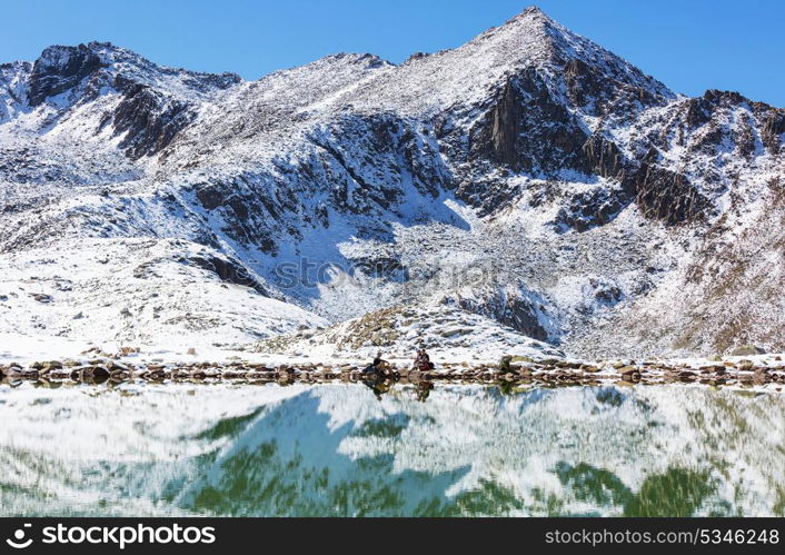 Autumn season in Kackar Mountains in the Black Sea region of Turkey. Beautiful mountains landscape.