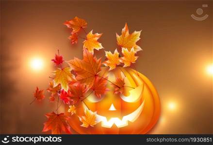 Autumn with pumpkin