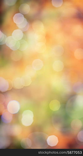 Autumnal fall in the forest, abstract environmental bokeh