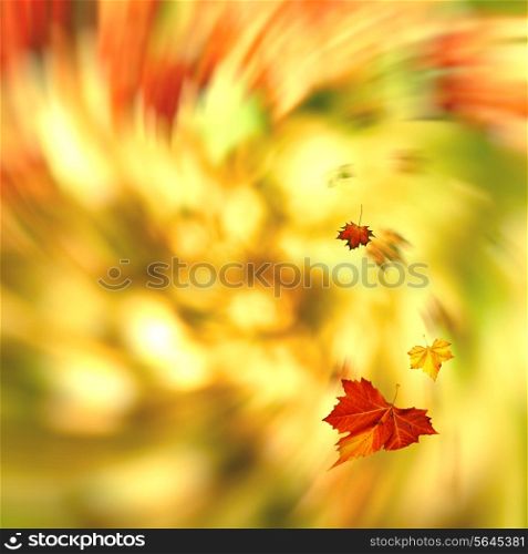 Autumnal swirl, abstract seasonal backgrounds