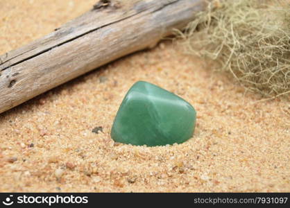 Aventurin on beach