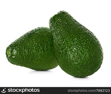 Avocado isolated on a white background.