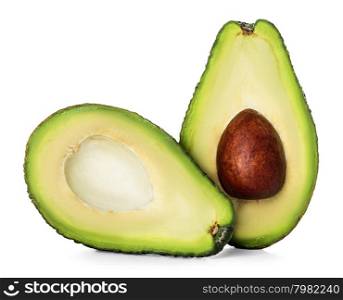Avocado isolated on a white background.