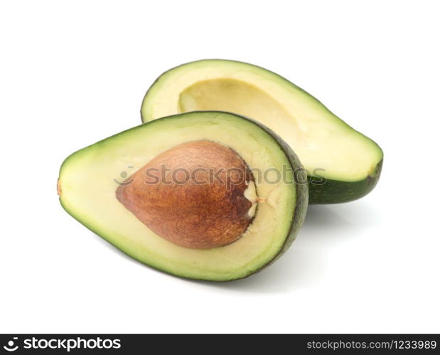 Avocado isolated on white background