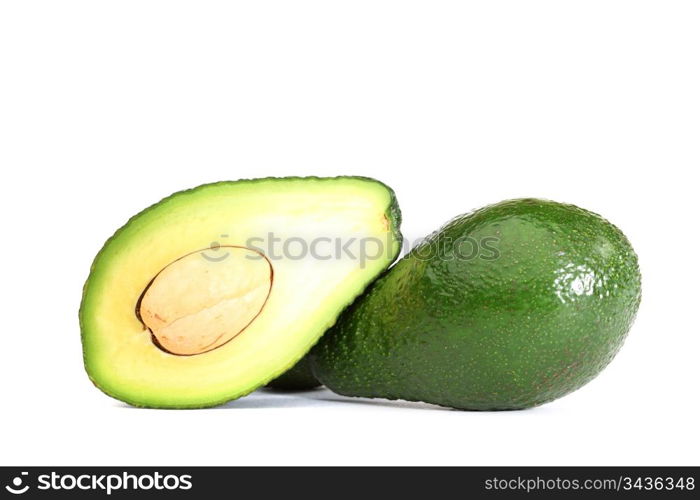 avocado isolated on white background