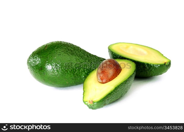 avocado isolated on white background