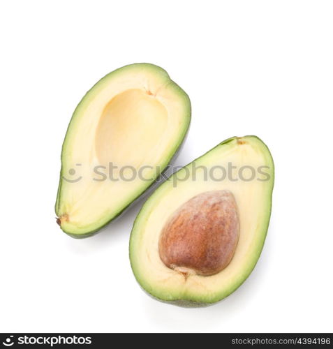 avocado isolated on white background