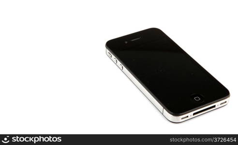 AYTOS, BULGARIA - NOVEMBER 22: Apple New iPhone 4s Isolated On White Background in November 22, 2013