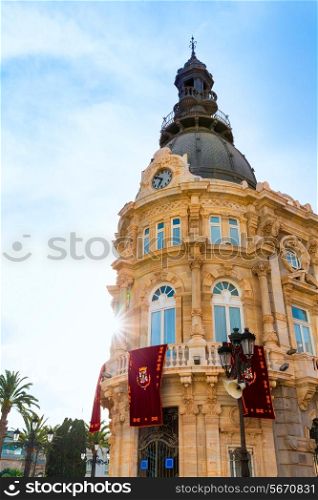 Ayuntamiento de Cartagena city hall at Murcia Spain