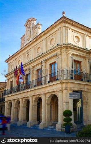 Ayuntamiento de Leon city town hall at Castilla of Spain