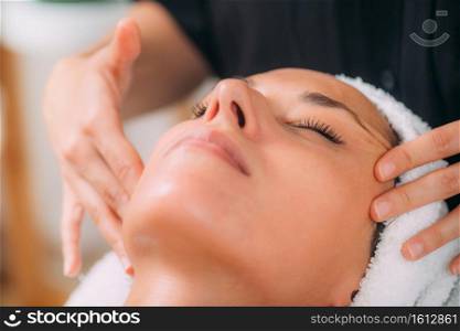 Ayurvedic Face Massage Therapy with Essential Aromatherapy Oils