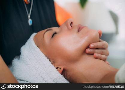 Ayurvedic Face Massage Therapy with Essential Aromatherapy Oils 