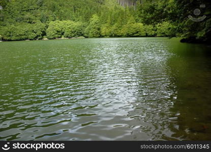 azores lake of sao goncalo in sao miguel island