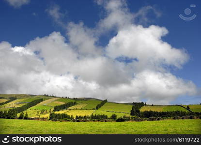 azores typical view at the island of Sao Miguel