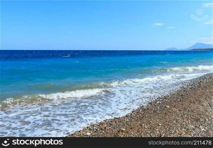 Azure Mediterranean sea in Kiris, Antalya