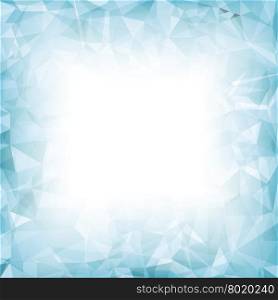 Azure Polygonal Background. Azure Polygonal Background. Azure Crystal Triangle Pattern