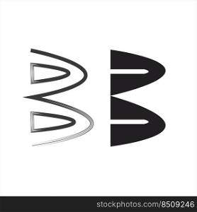 b icon vector design illustration