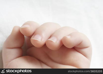 Baby (6-12 months), close up of hand