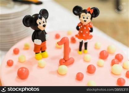 Baby birthday decor or baby shower sweet cake