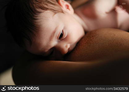 Baby breastfeeding