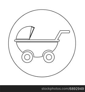 Baby carriages icon