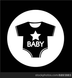 Baby clothing icon