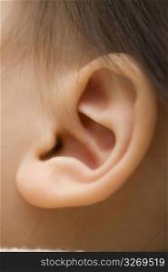 Baby girl&acute;s ear