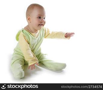 Baby isolated on white background