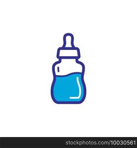 baby milk bottle icon vector design trendy