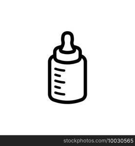 baby milk bottle icon vector design trendy