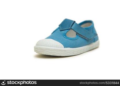 Baby shoes isolated on the white background
