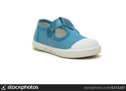 Baby shoes isolated on the white background