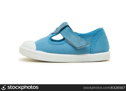 Baby shoes isolated on the white background