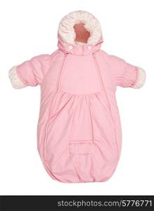 Baby snowsuit Coat bag on a white background