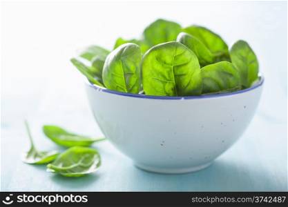 baby spinach leaves in bowl