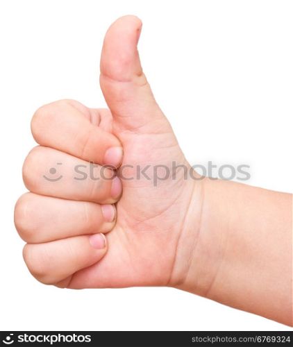 baby thumbs up