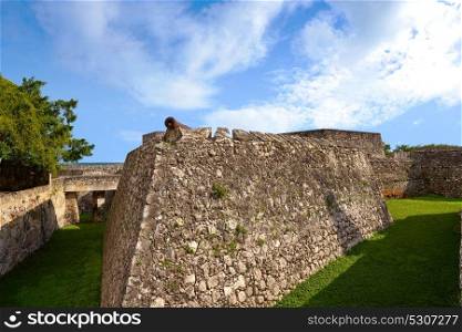 Bacalar San Felipe fort in Quintana Roo of Mexico