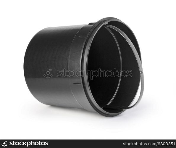 Back pail. Isolated on a white background. with clipping path
