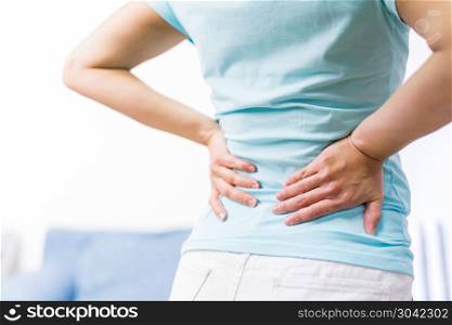 back pain at home. women suffer from backache. healthcare and me. back pain at home. women suffer from backache. healthcare and medical concept