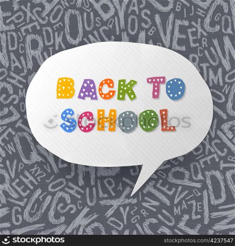 Back to school abstract background. Vector illustration, EPS10
