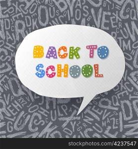 Back to school abstract background. Vector illustration, EPS10