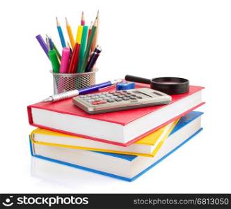 back to school concept isolated on white background