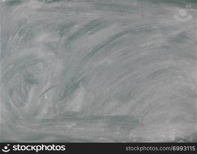 Back to school concept with green erased chalkboard