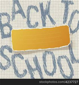 Back to school. Education themed abstract background, vector illustration, EPS10