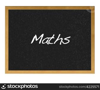 Backboard with maths.