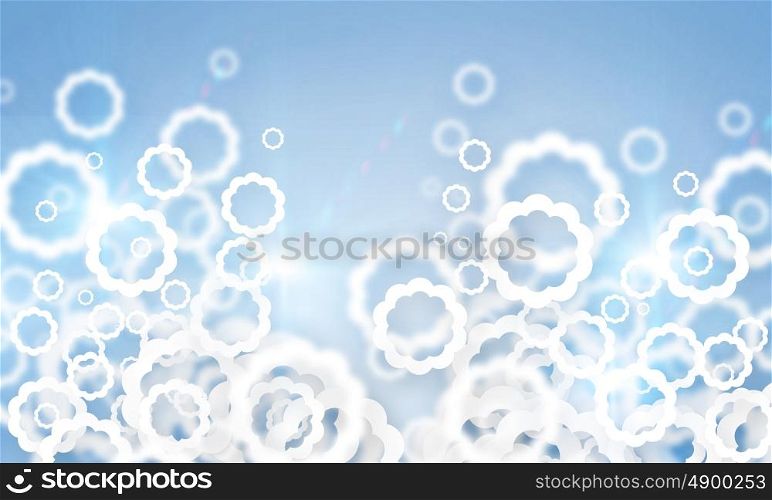 Background. Abstract backdrop image with figures and circles