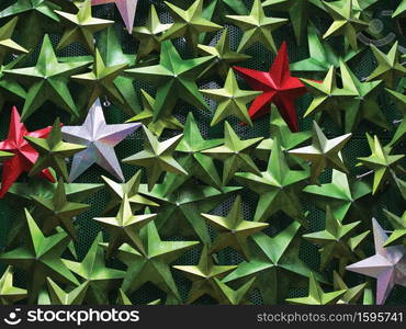 Background / abstract image of metal stars.