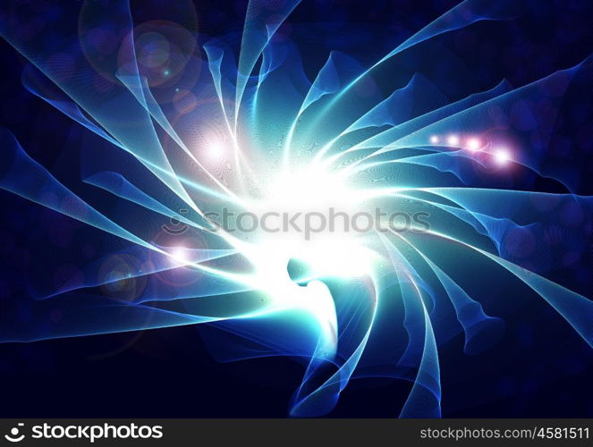 Background abstract image with loops and springs. Abstract background