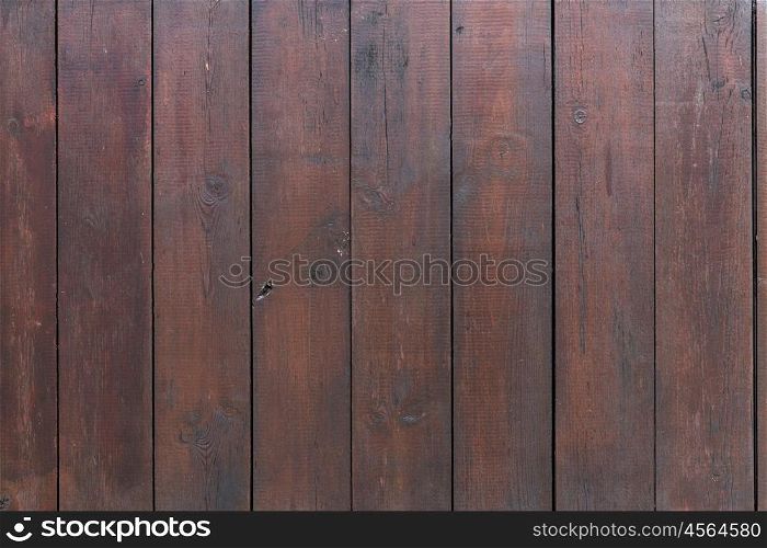 background and texture concept - close up of brown wooden floor, fence boards or wall
