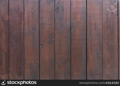 background and texture concept - close up of brown wooden floor, fence boards or wall
